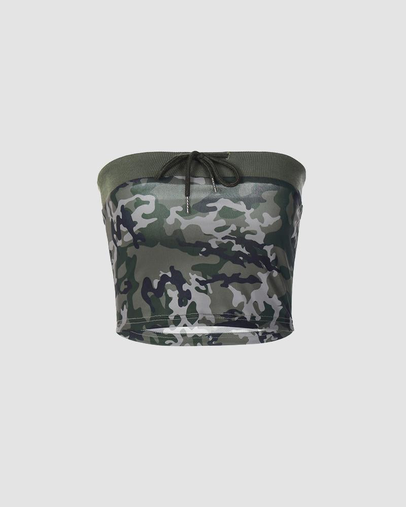 Biolesque Camo Tube Top