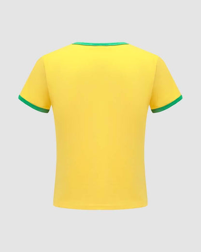 Brasil Raglan Sports Top