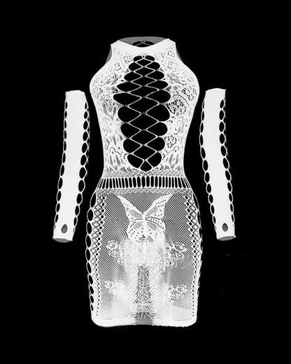 Festival Fishnet Cut Out Dress