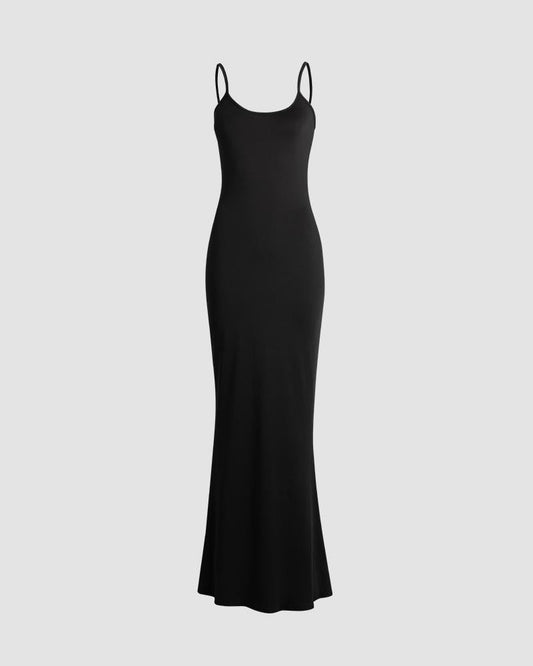 Double Espresso Cami Slip Maxi Dress