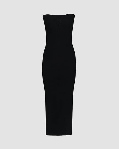 Zinbella Maxi Ribbed Tube Dress