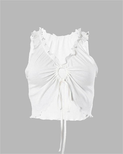 Vanilla Ivore Cut Out Cami Top