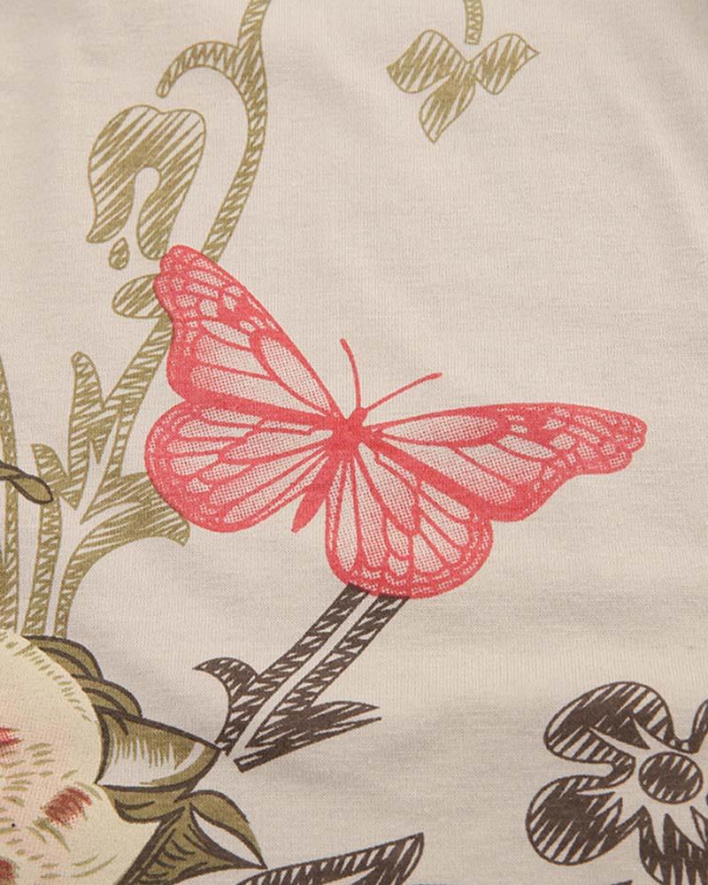 Grunge Butterfly Garden Tank Top