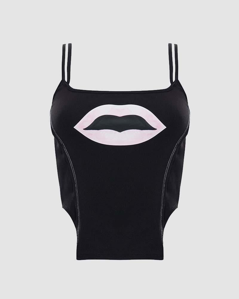 Lip Service Graphic Top