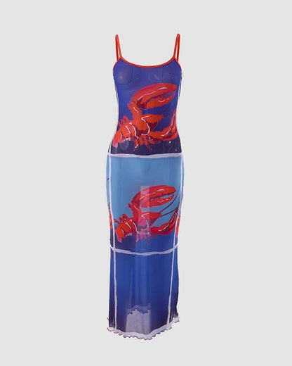 Sebastian Graphic Maxi Dress