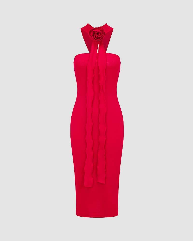 Rose Phoenix Tube Dress