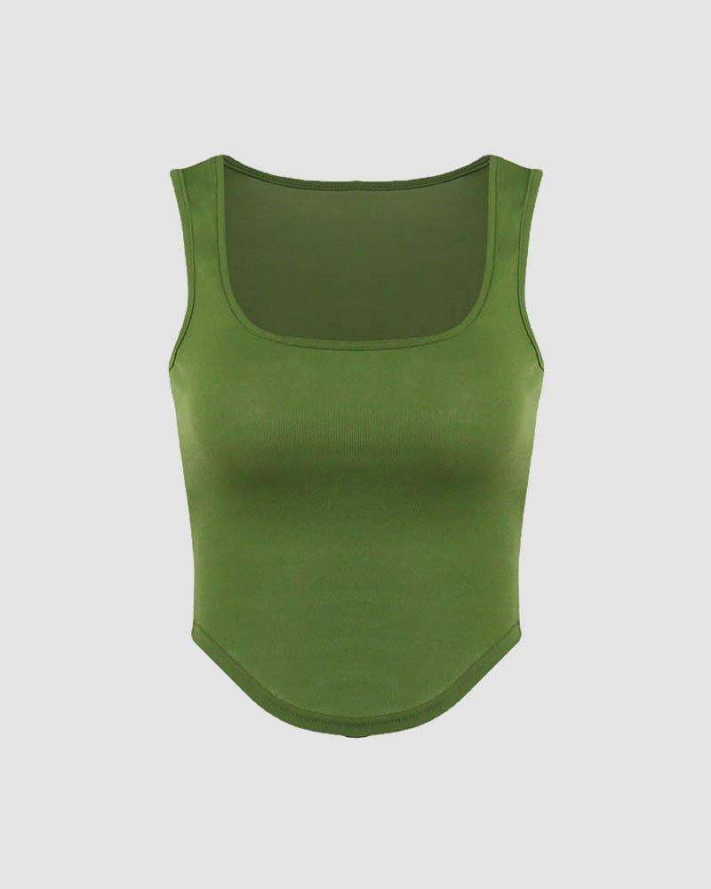 Geod Scoop Neck Tank Top