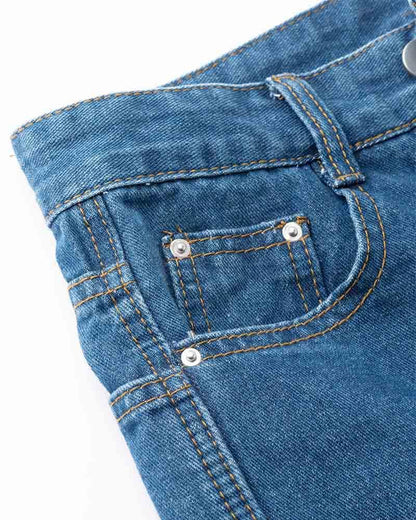 Cogburgh High Waisted Cuff Accent Denim Jeans