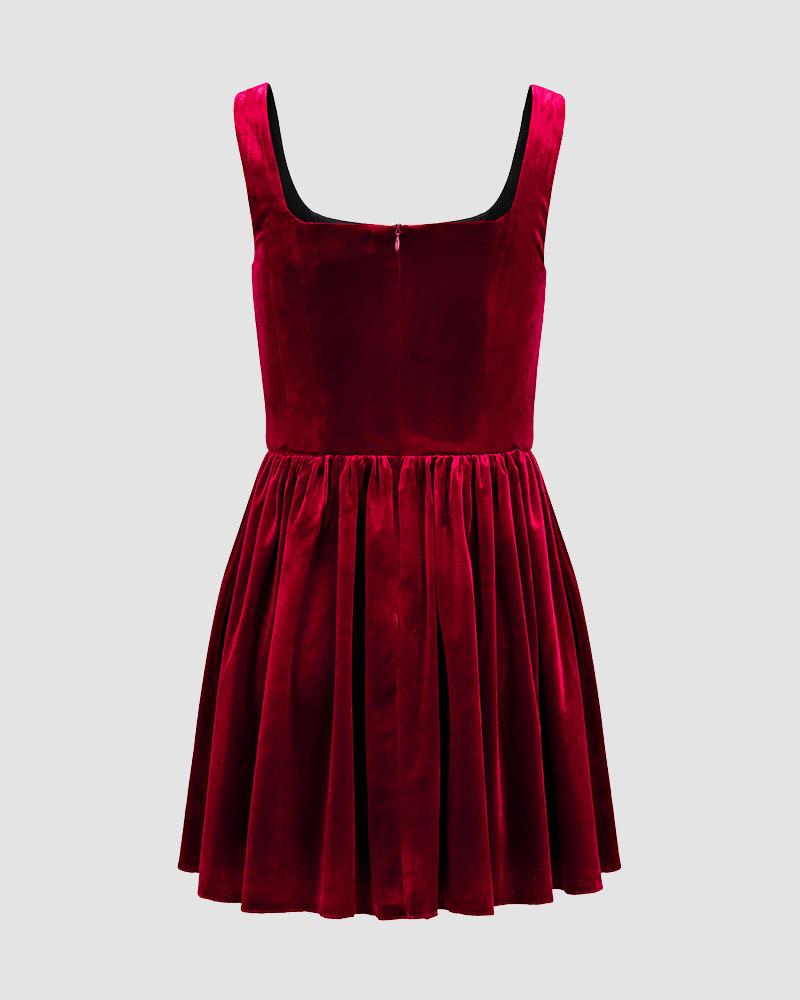 Velvet Midnights Mini Dress