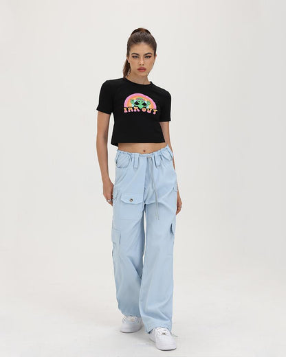 Far Out Cropped Baby T-Shirt