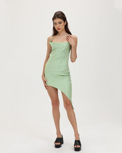 Verona Asymmetric Cami Cowl Dress