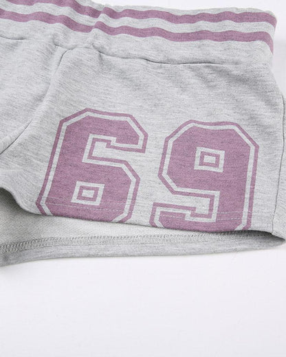 Number 69 Sweat Shorts