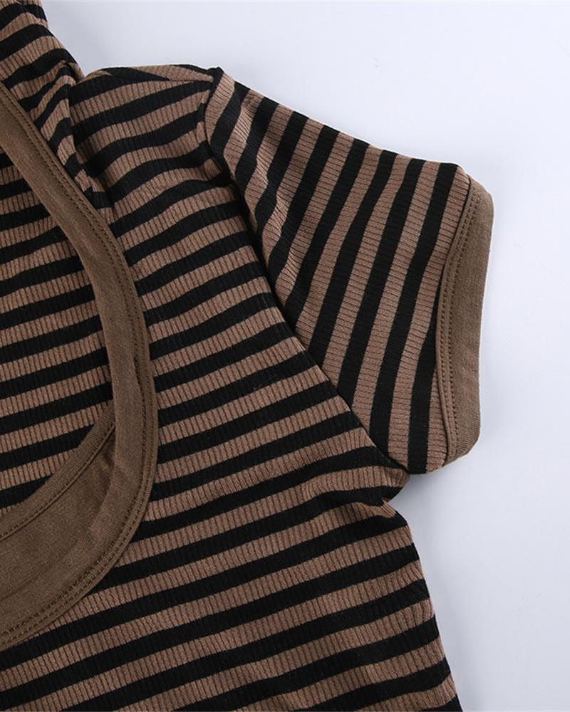 Heritage Striped T-Shirt with Hood