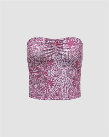 Lilith Paisley Tube Top