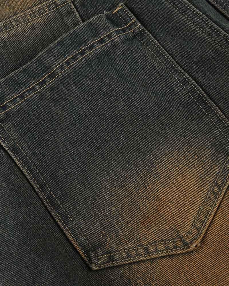 Cindle Patchwork Vintage Denim Jeans