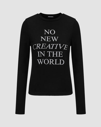 No New Creative Graphic Top