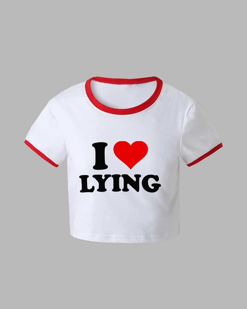 I Heart Lying Baby T-Shirt