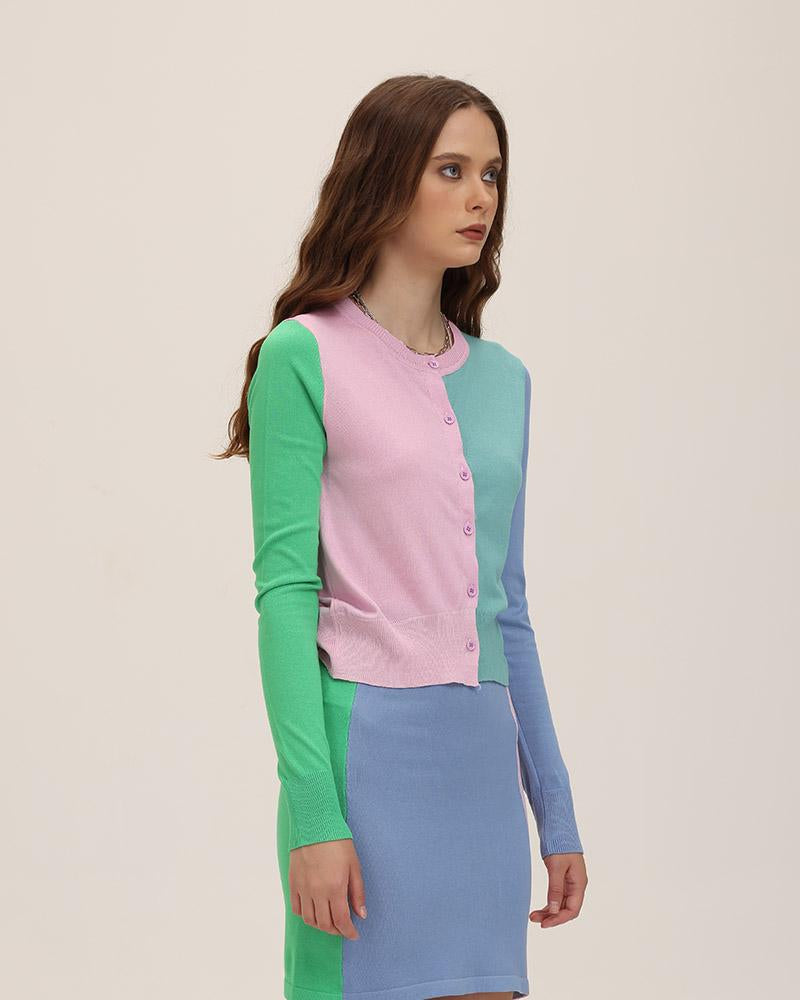 Tricolor Patchwork Top