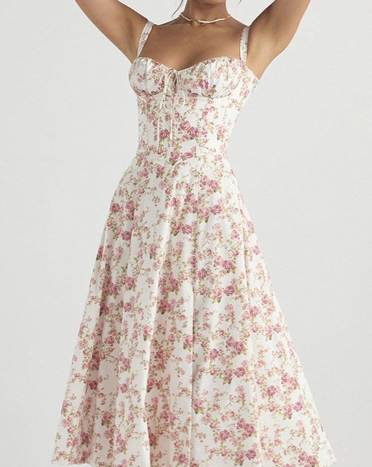 Lapetus Floral Midi Cami Dress