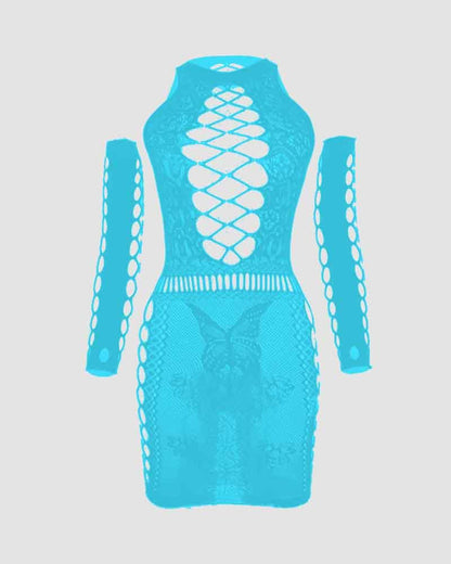 Festival Fishnet Cut Out Dress