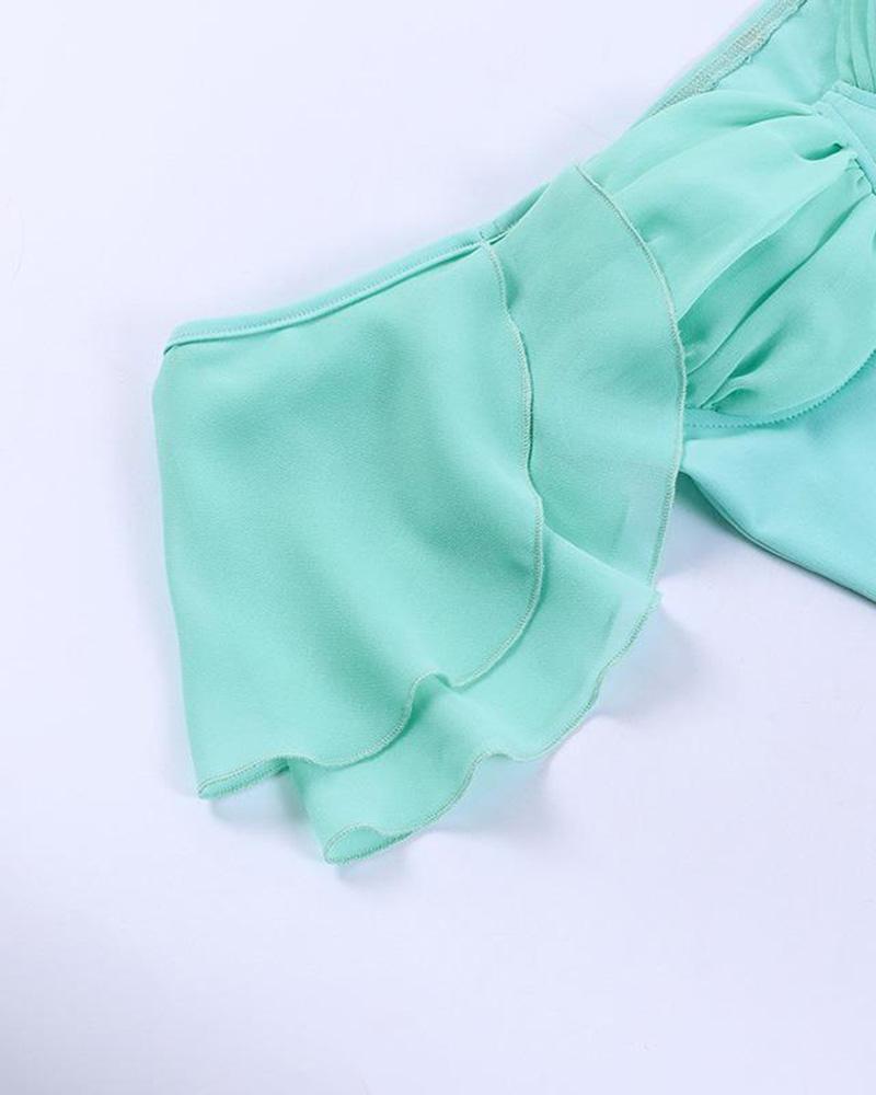 Misty Flirt Ruffle Top