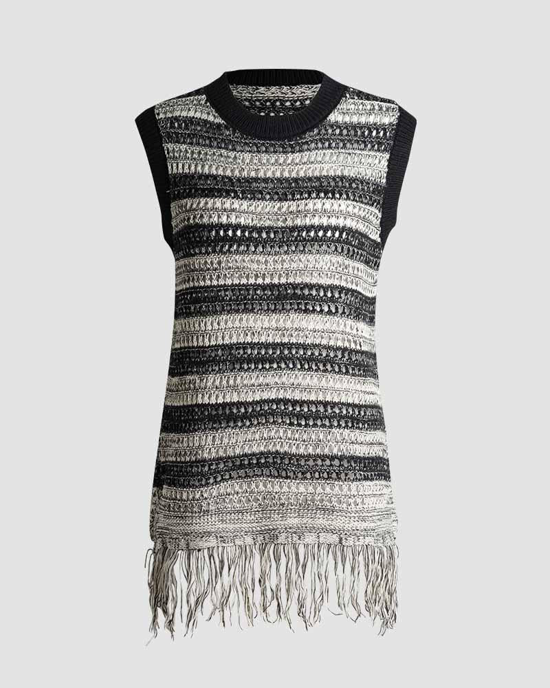 Lynchpin Crochet Fringe Dress