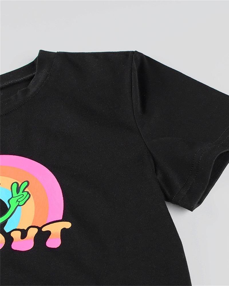 Far Out Cropped Baby T-Shirt