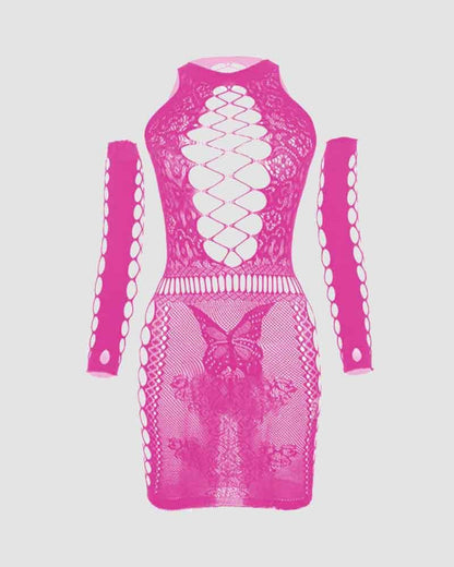 Festival Fishnet Cut Out Dress