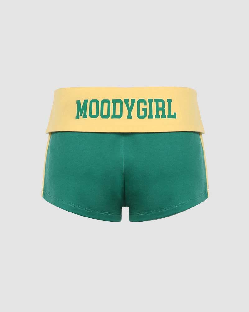 Moody Girl Contrast Shorts