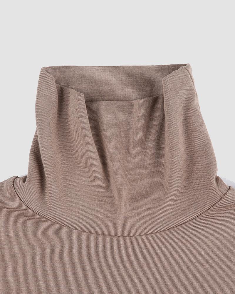 Nitro Caramel Turtleneck Top