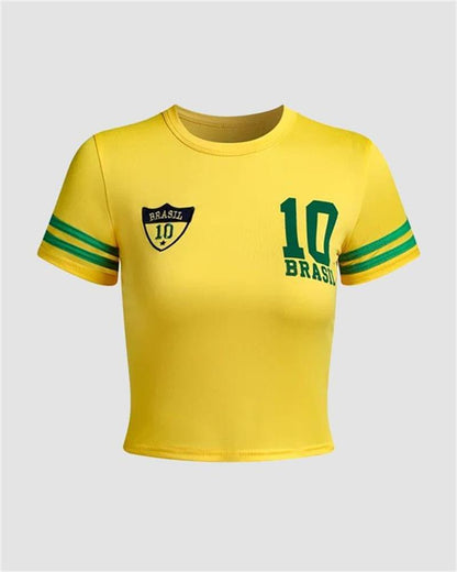 Number 10 Brazil Team T-Shirt