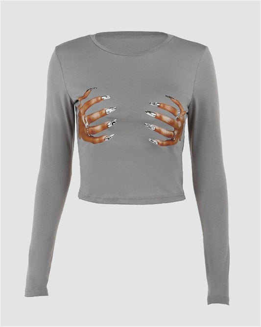 Too Handsy Long Sleeved Top