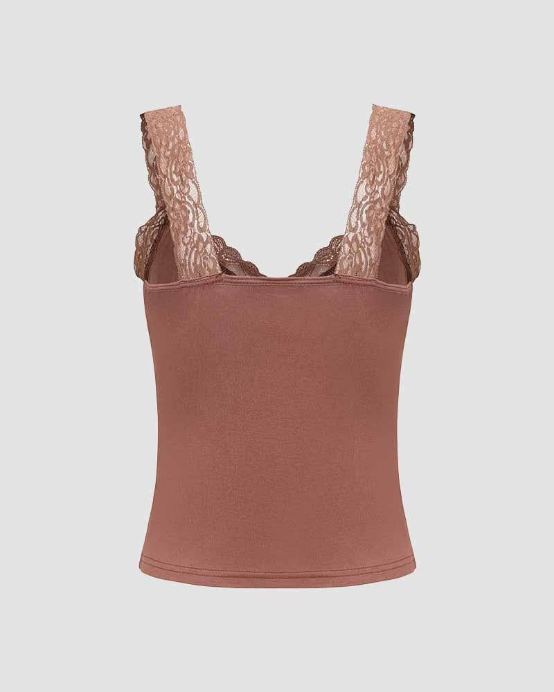 Hallowed Forest Cami Lace Top