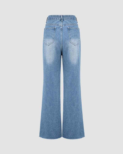 Sirius Rip Flared Denim Jeans