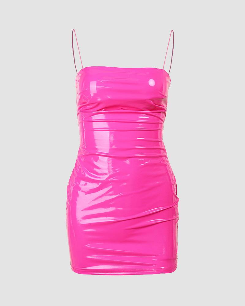 Blushband PU Bodycon Dress