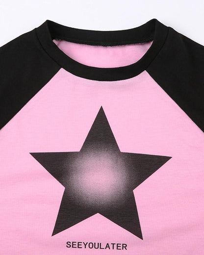 See You Later Star Raglan T-Shirt