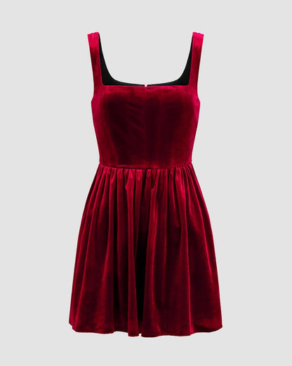 Velvet Midnights Mini Dress