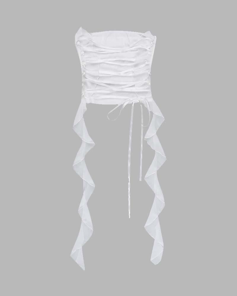 Shoelace Tube Corset Top