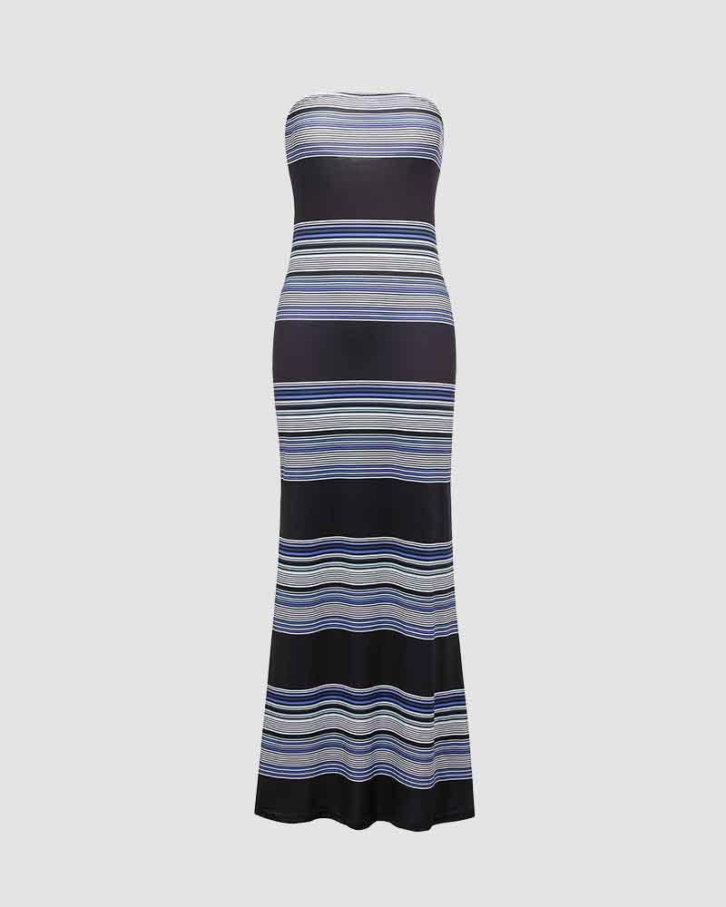 White Noise Maxi Tube Dress