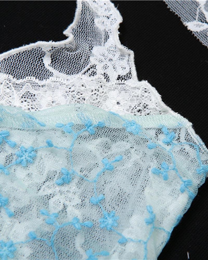 Sky Blue Lace Cami Top