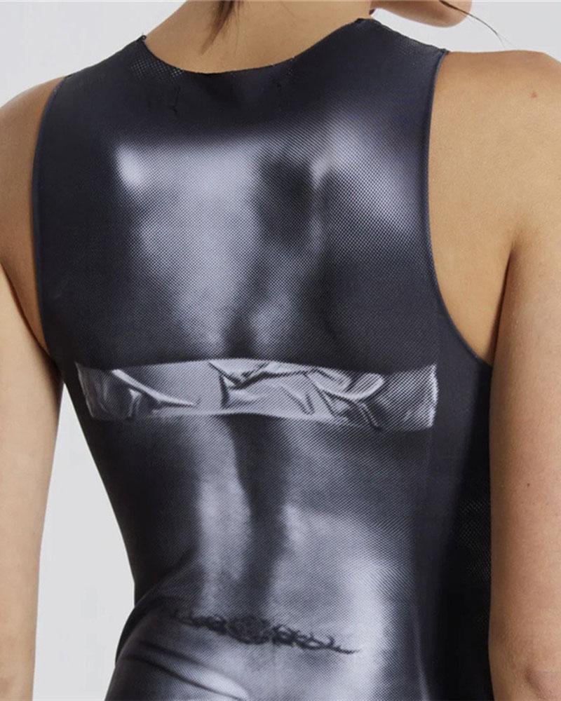 Bodytape Graphic Cropped Top