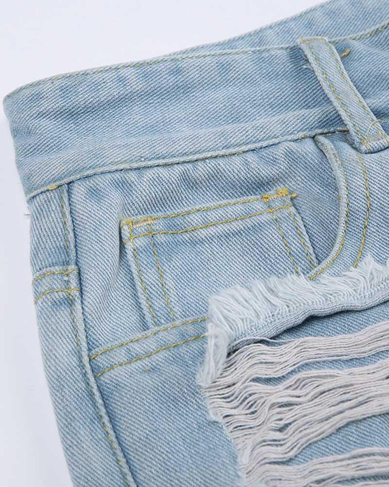 Oceapost Distressed Denim Jeans