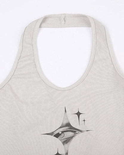 Eyes Sparkle Graphic Tank Top