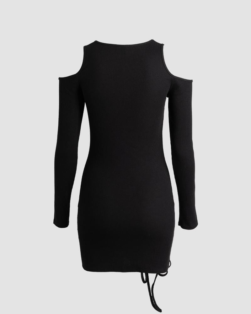 Onyx Metallia Cut Out Dress