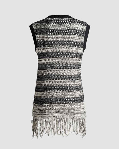 Lynchpin Crochet Fringe Dress