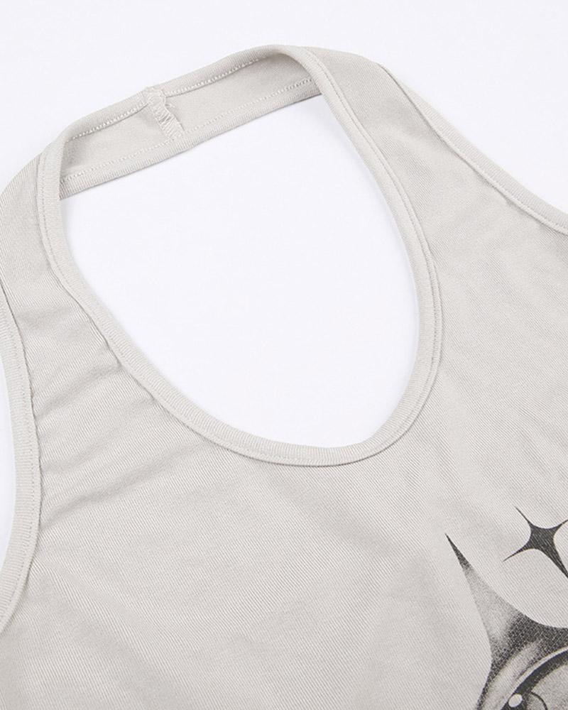 Eyes Sparkle Graphic Tank Top