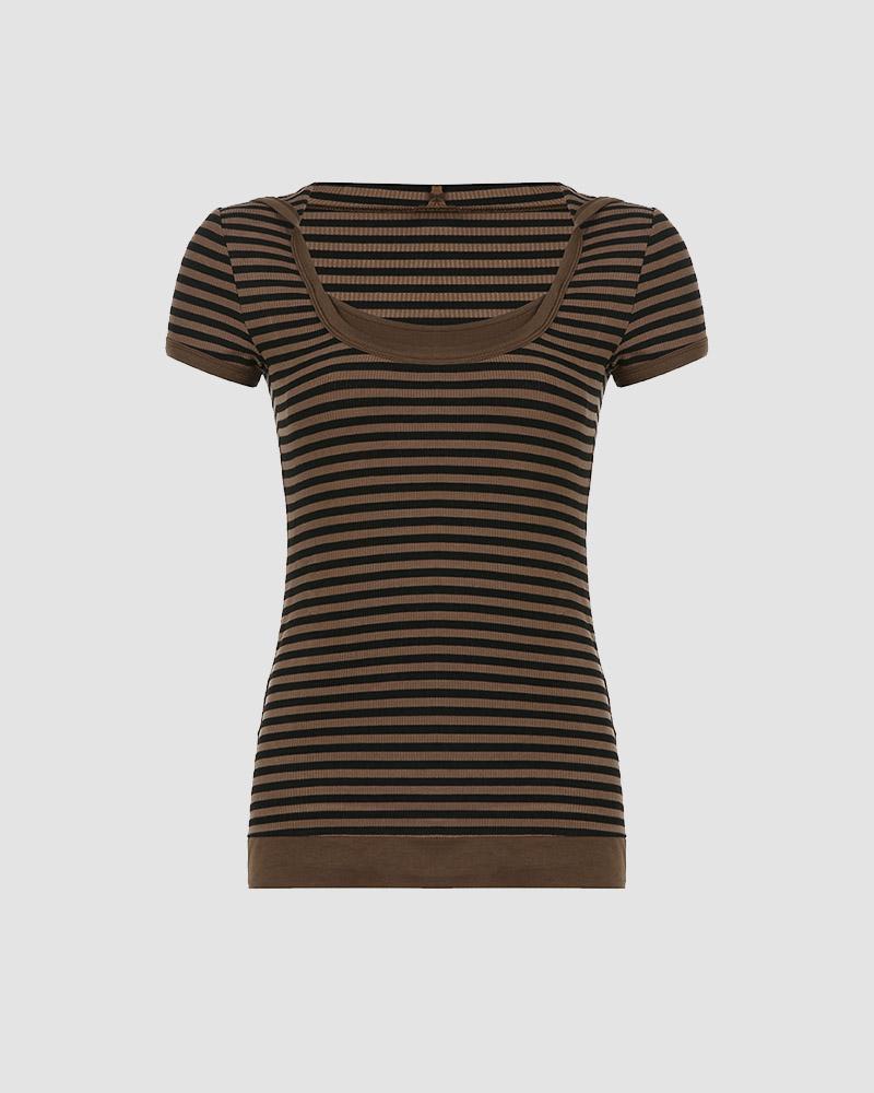 Heritage Striped T-Shirt with Hood