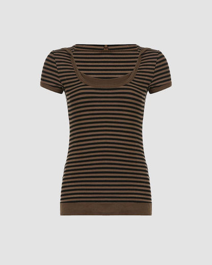 Heritage Striped T-Shirt with Hood