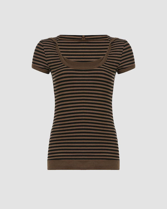 Heritage Striped T-Shirt with Hood