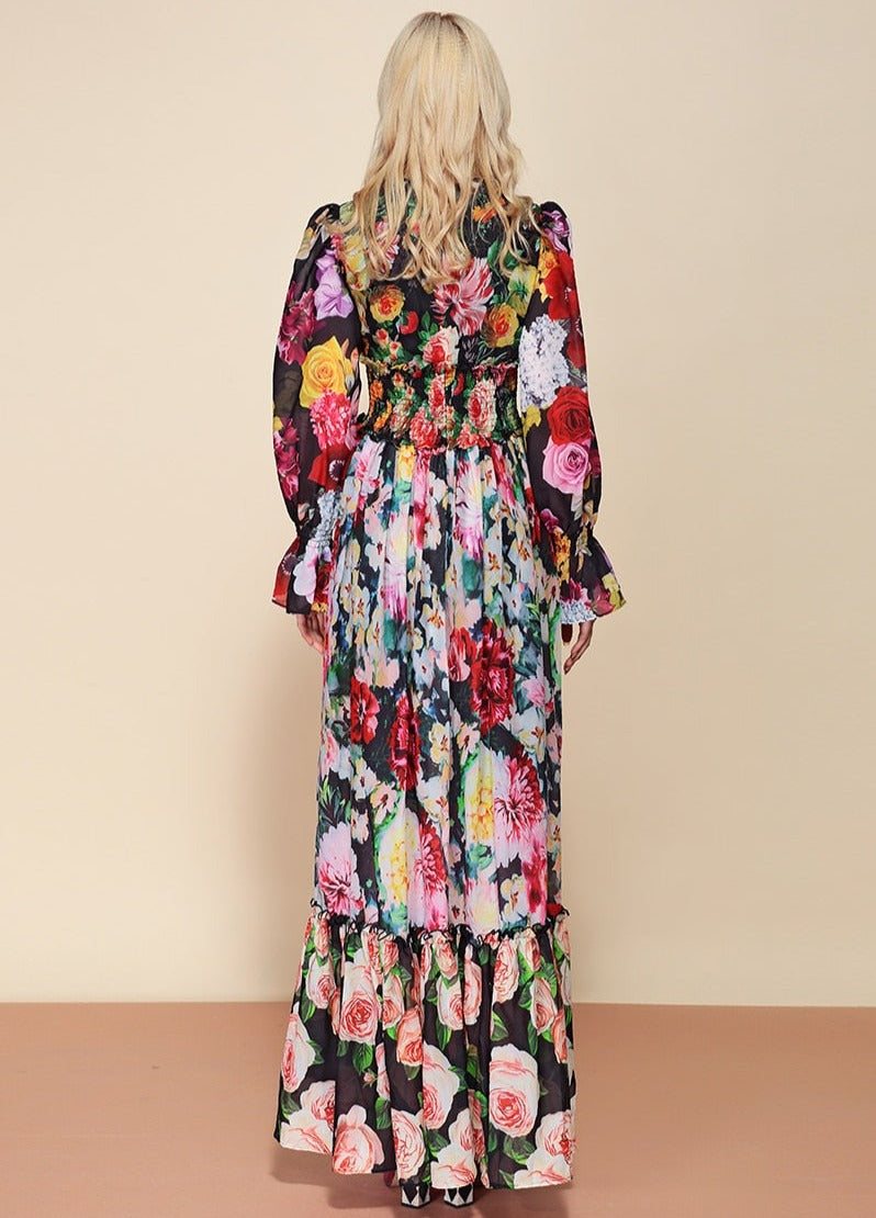 LINDA MAXI FLORAL DRESS